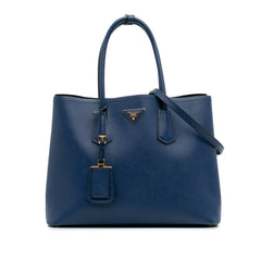 Large Saffiano Cuir Double Satchel