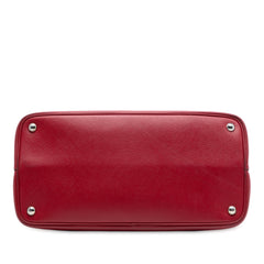 Medium Saffiano Cuir Double Handle Satchel