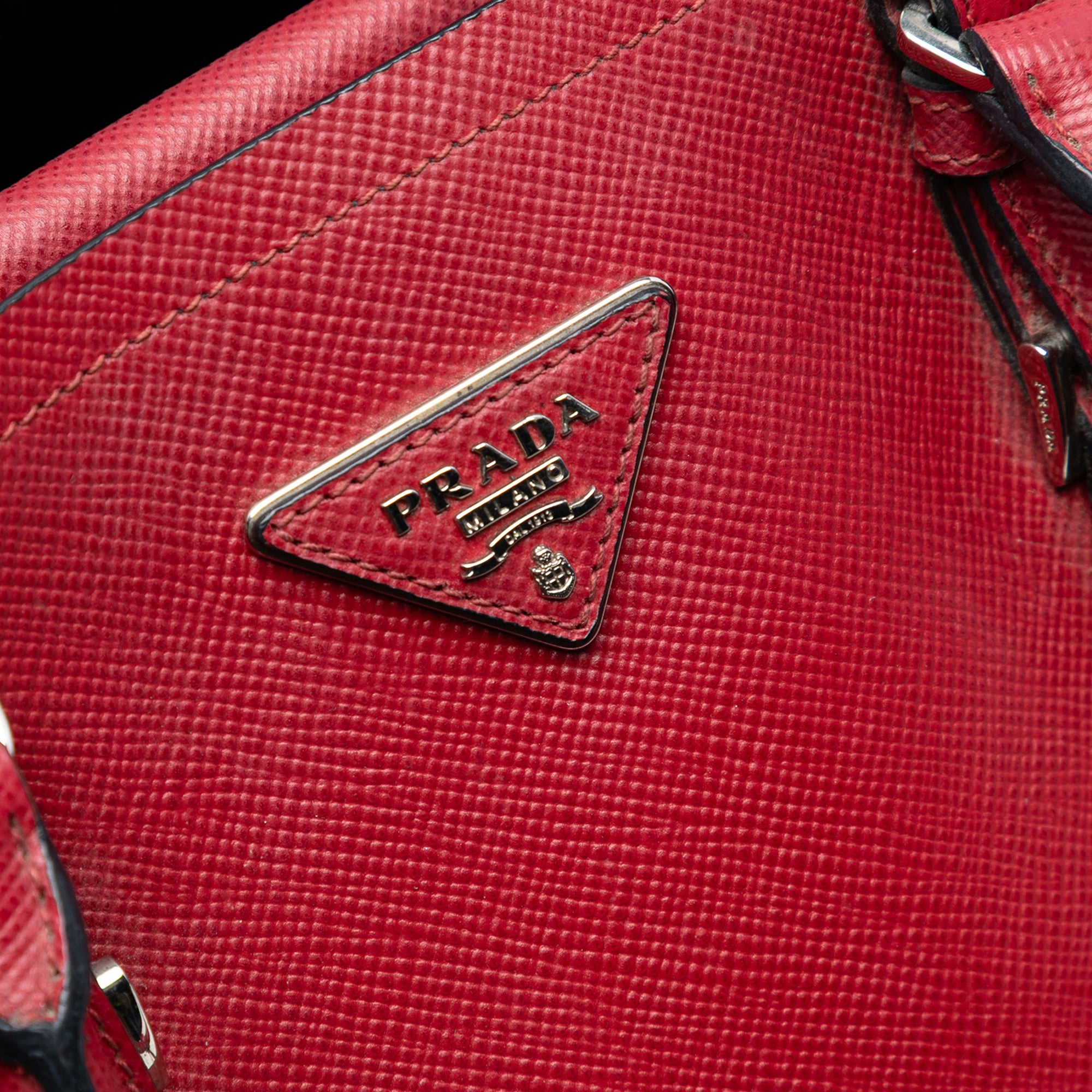 Medium Saffiano Cuir Double Handle Satchel