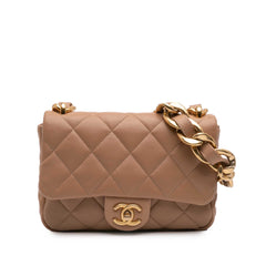Small Quilted Lambskin Funky Town Flap