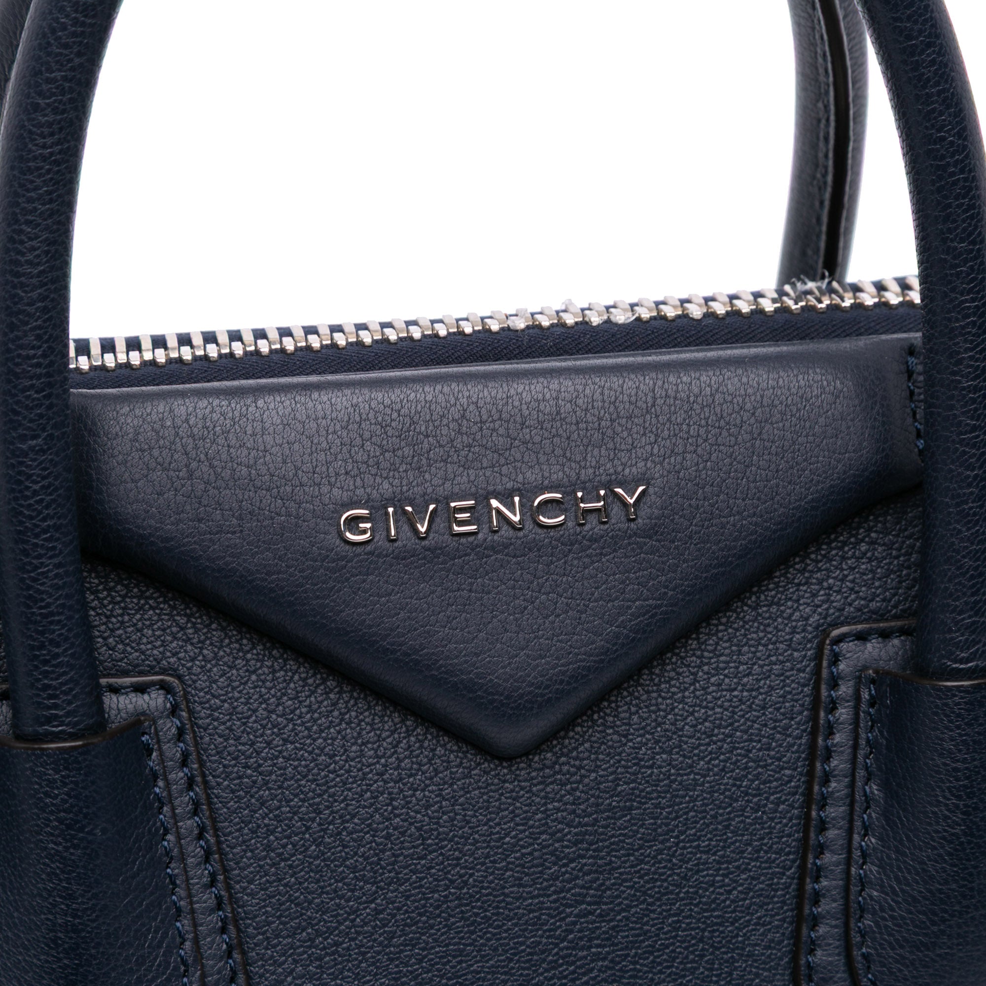 Small Grained Calfskin Antigona Satchel