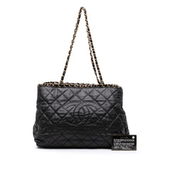 Small Quilted Calfskin Chain Me Tote