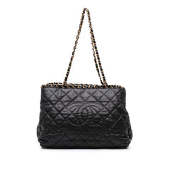 Small Quilted Calfskin Chain Me Tote