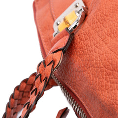 Medium Leather Bamboo Bar Tote