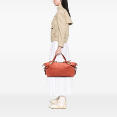 Medium Leather Bamboo Bar Tote