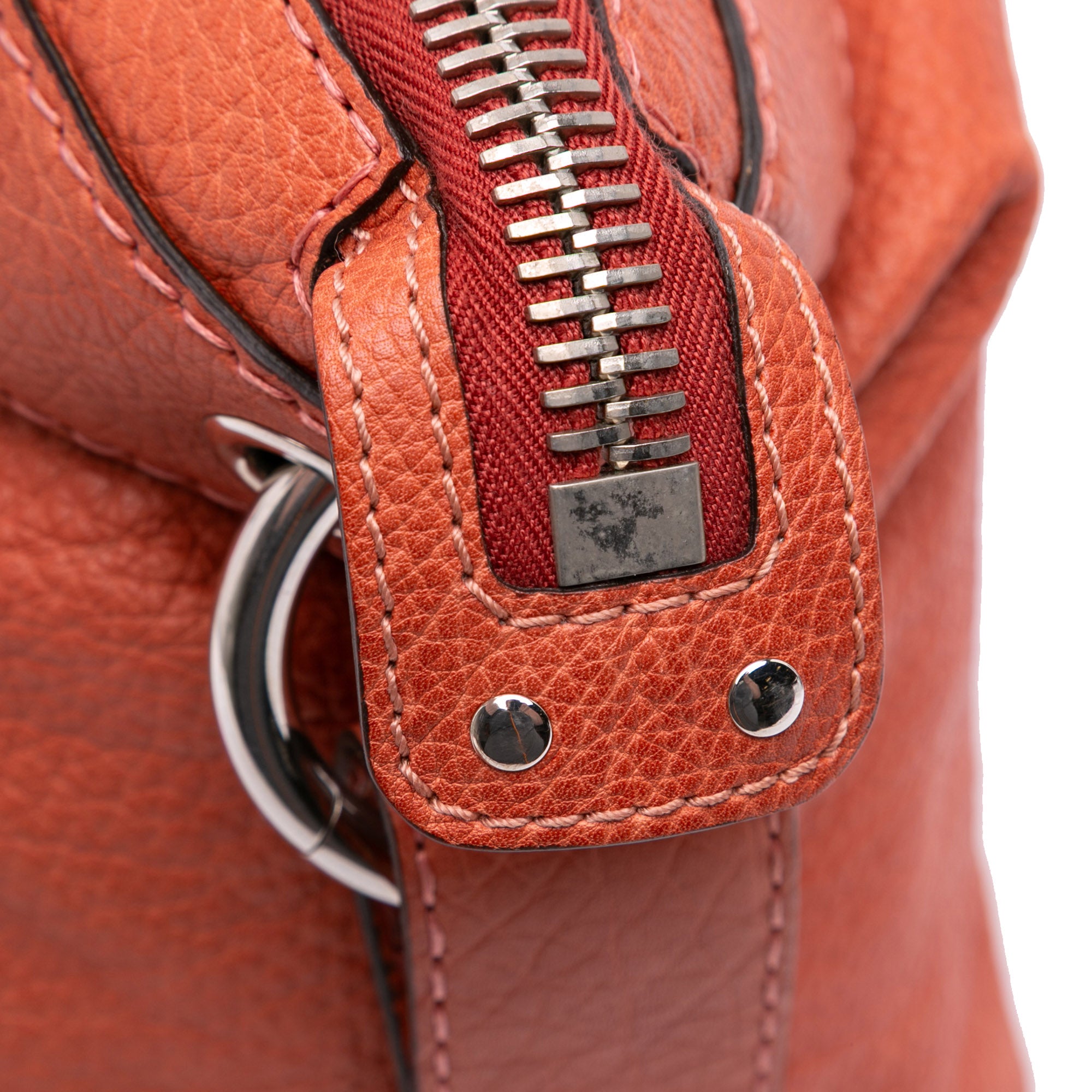 Medium Leather Bamboo Bar Tote