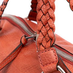Medium Leather Bamboo Bar Tote