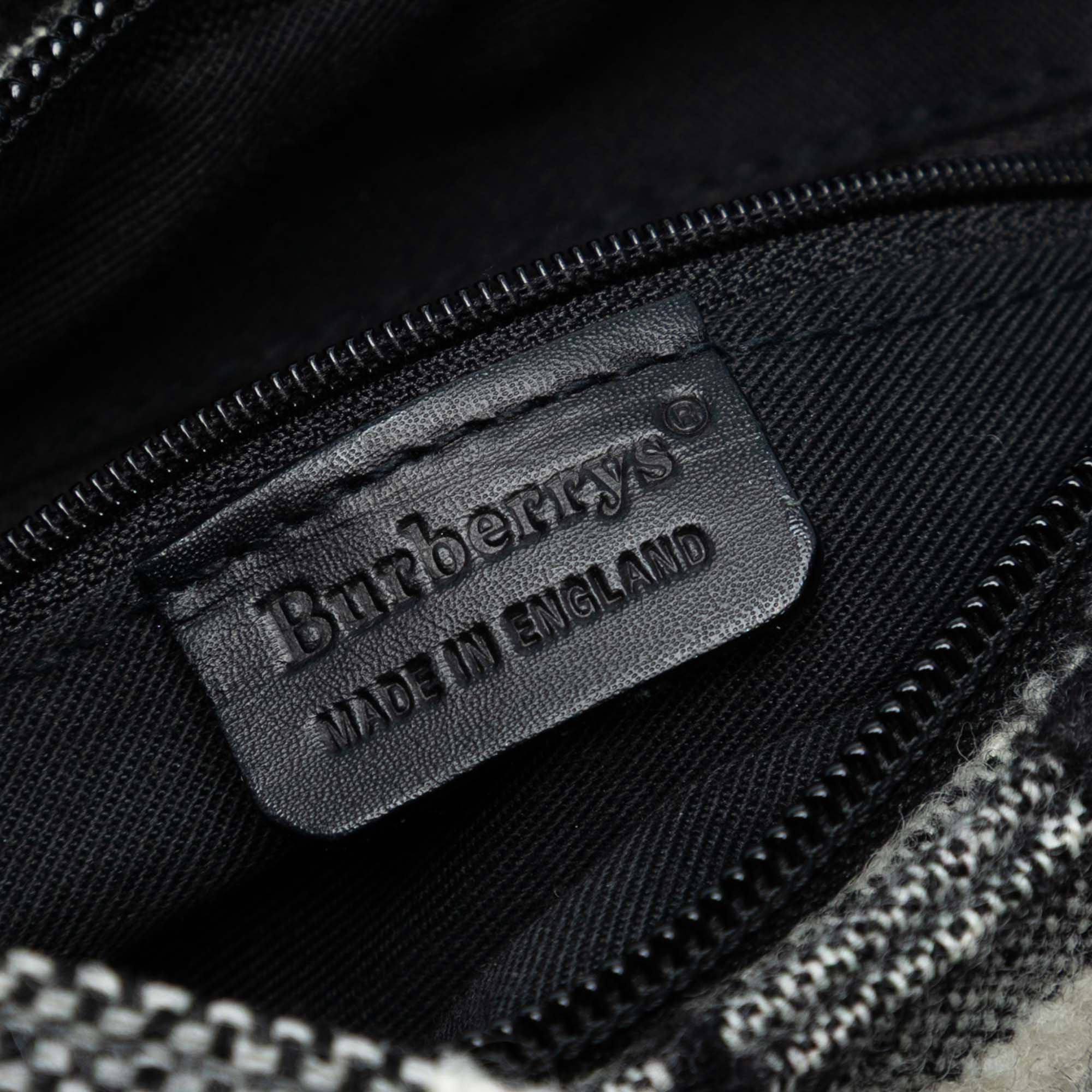 Vintage Check Wool Shoulder Bag