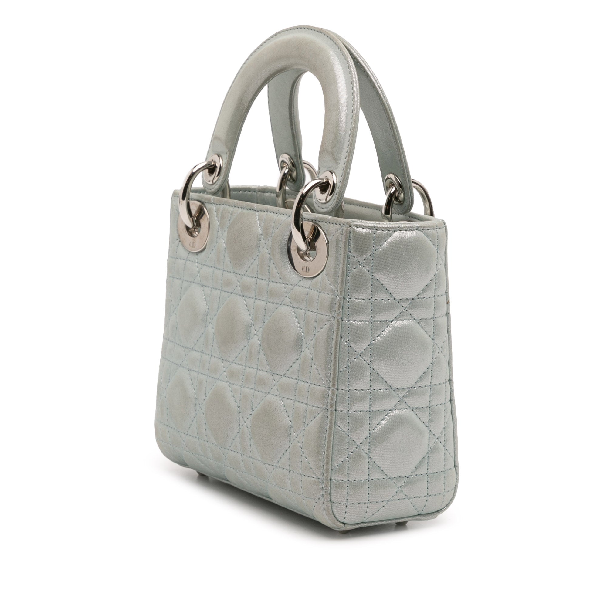 Mini Iridescent Lambskin Cannage Lady Dior