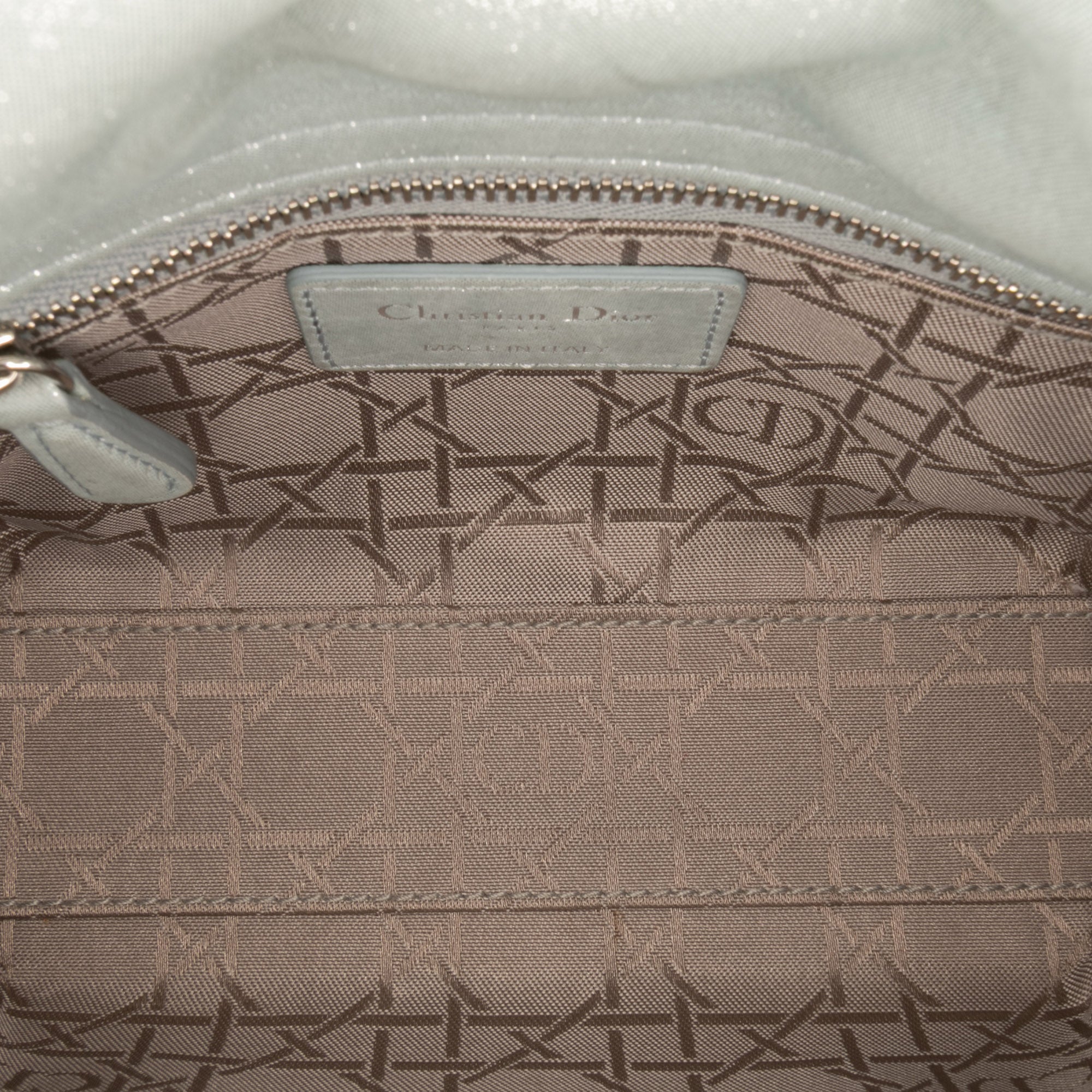 Mini Iridescent Lambskin Cannage Lady Dior