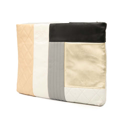 Medium Lambskin Colorblock Patchwork O Case