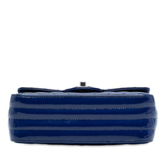 Mini Rectangular Classic Chevron Patent Single Flap