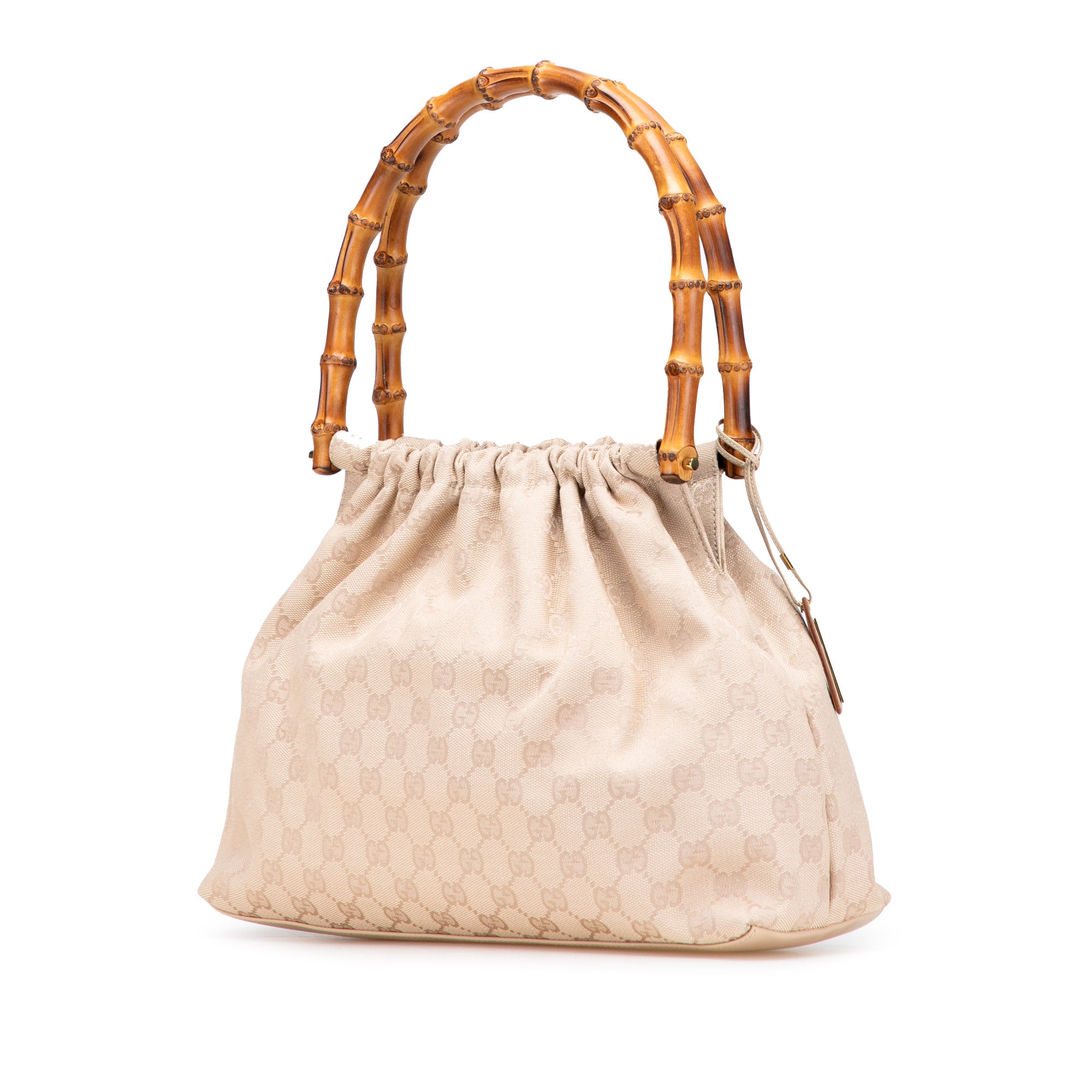 GG Canvas Bamboo Handbag