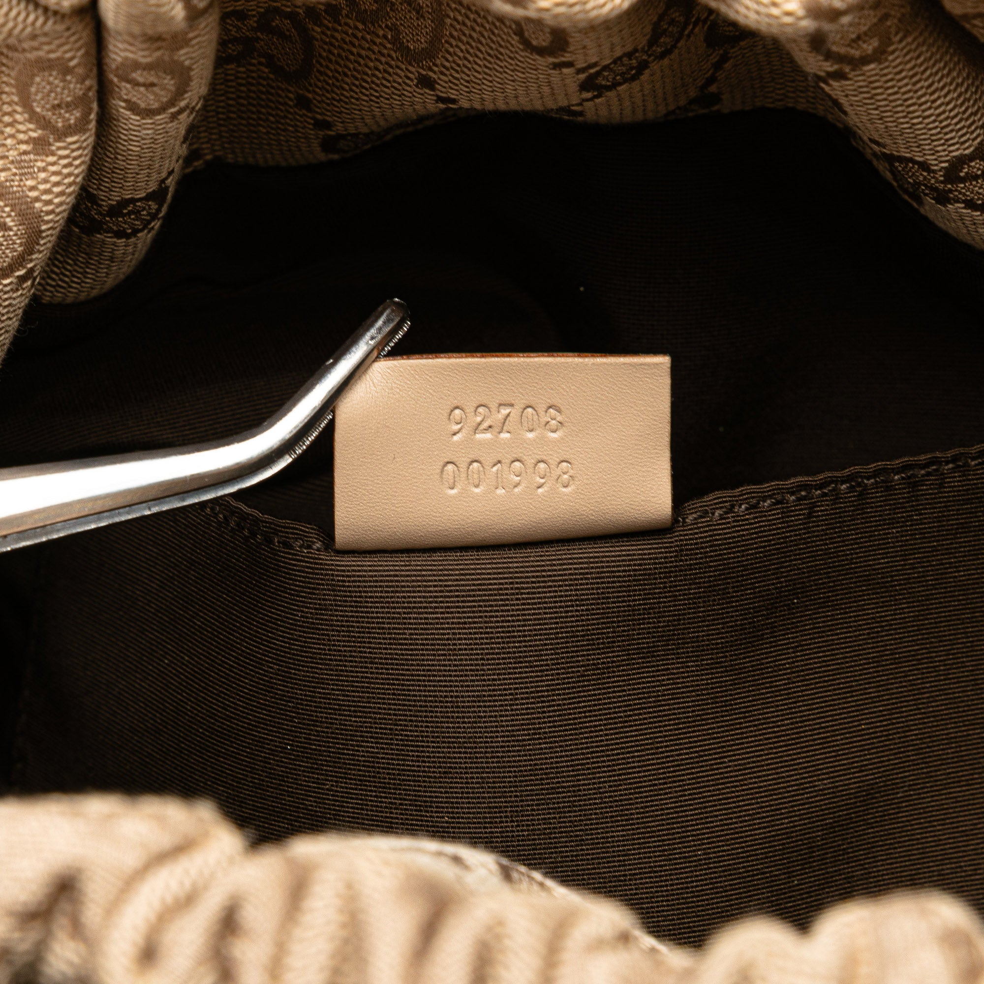 GG Canvas Bamboo Handbag