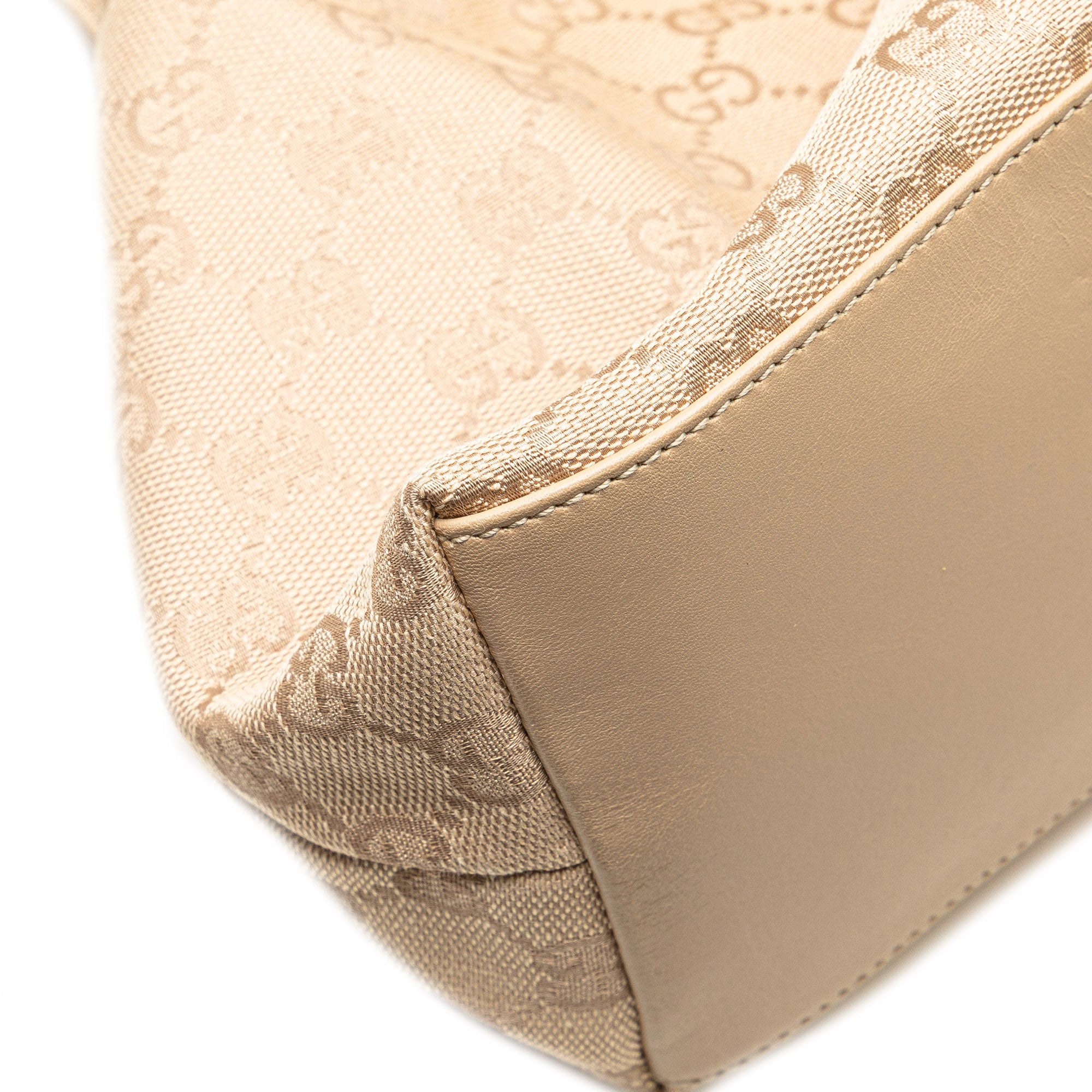 GG Canvas Bamboo Handbag