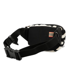 Zebra Print Nylon Logo Cannon Belt Bag