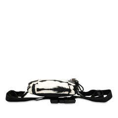 Zebra Print Nylon Logo Cannon Belt Bag