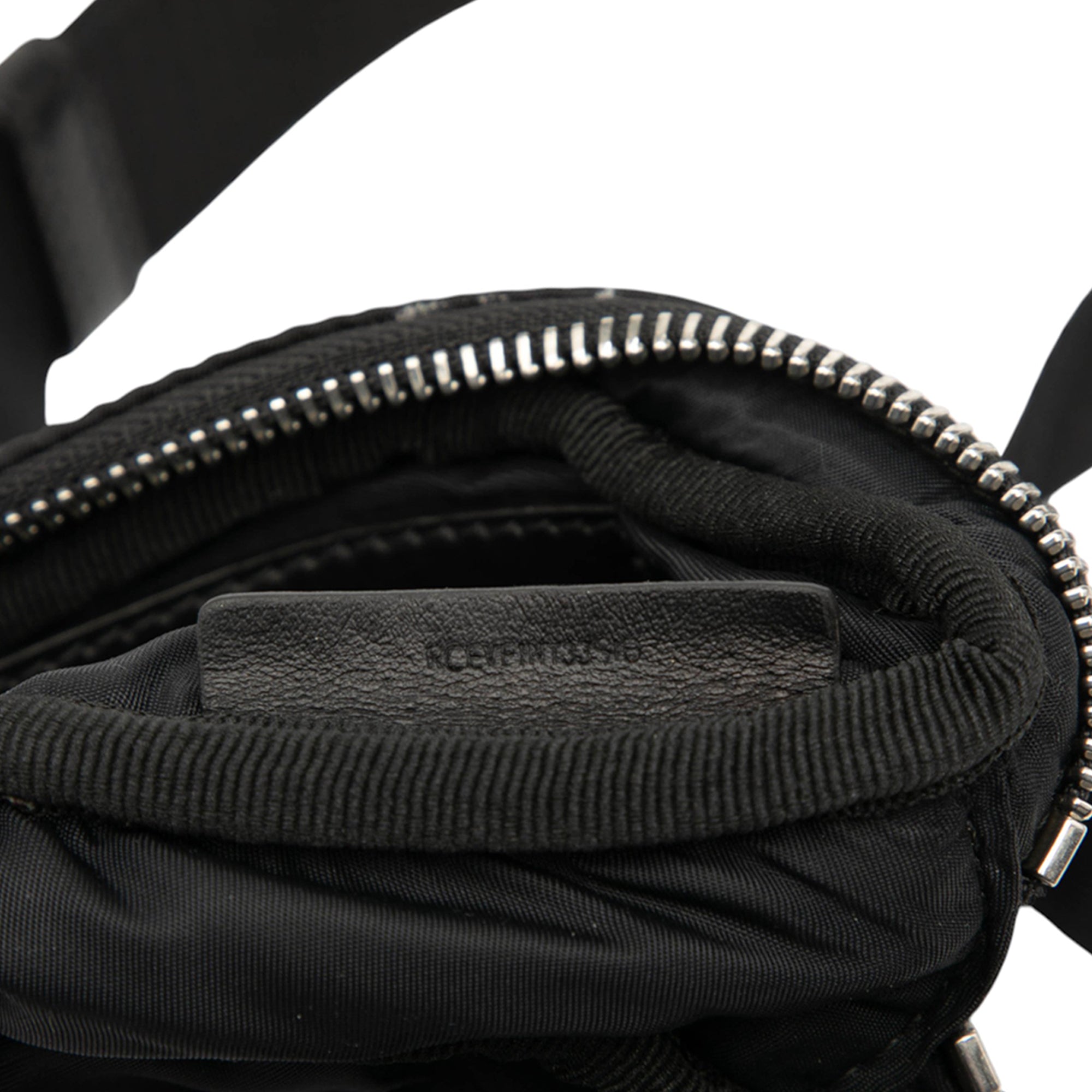 Zebra Print Nylon Logo Cannon Belt Bag
