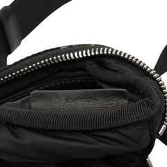 Zebra Print Nylon Logo Cannon Belt Bag