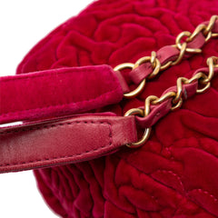 Mini Velvet Camellia Flap