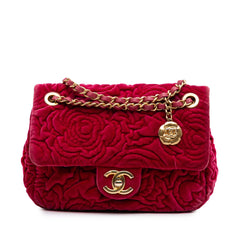 Mini Velvet Camellia Flap