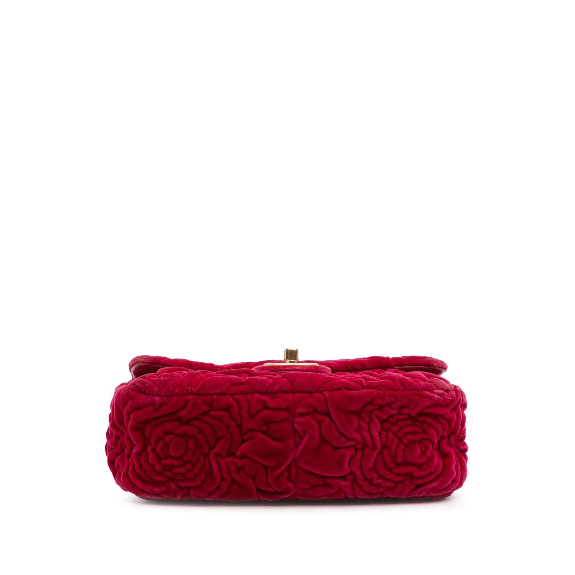 Mini Velvet Camellia Flap