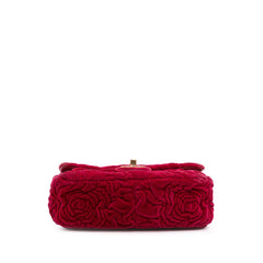 Mini Velvet Camellia Flap