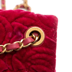 Mini Velvet Camellia Flap
