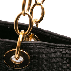 Large Woven Lambskin Lady Dior Soft Shopping Tote