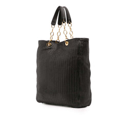 Large Woven Lambskin Lady Dior Soft Shopping Tote