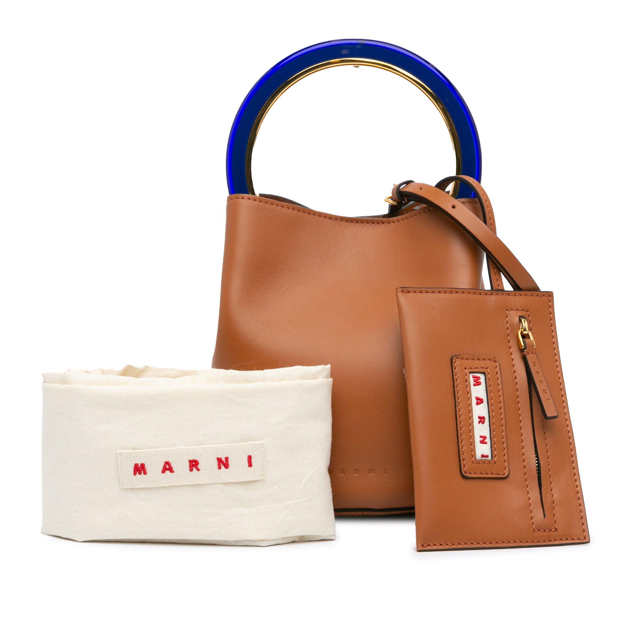Calfskin Pannier Bucket Bag