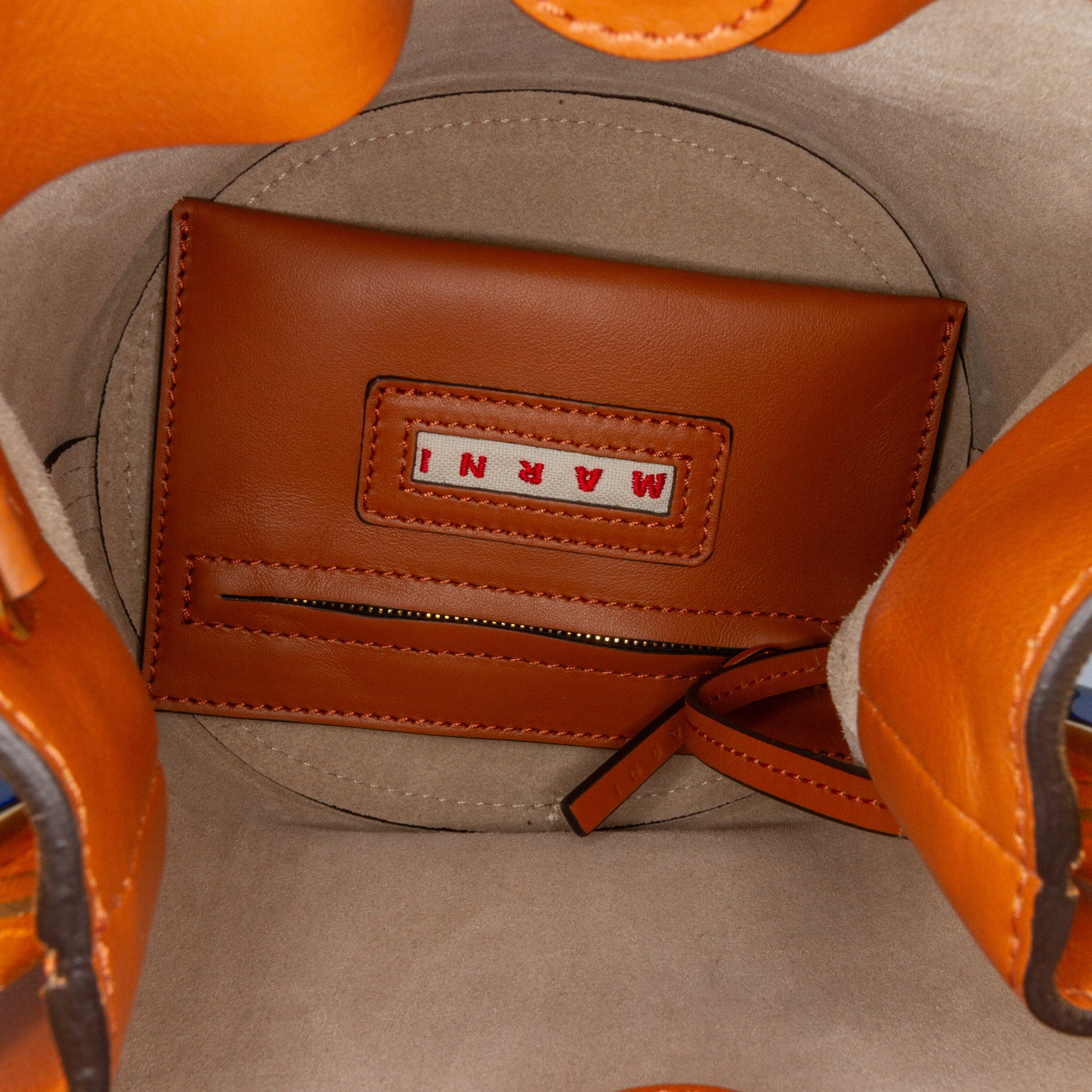 Calfskin Pannier Bucket Bag