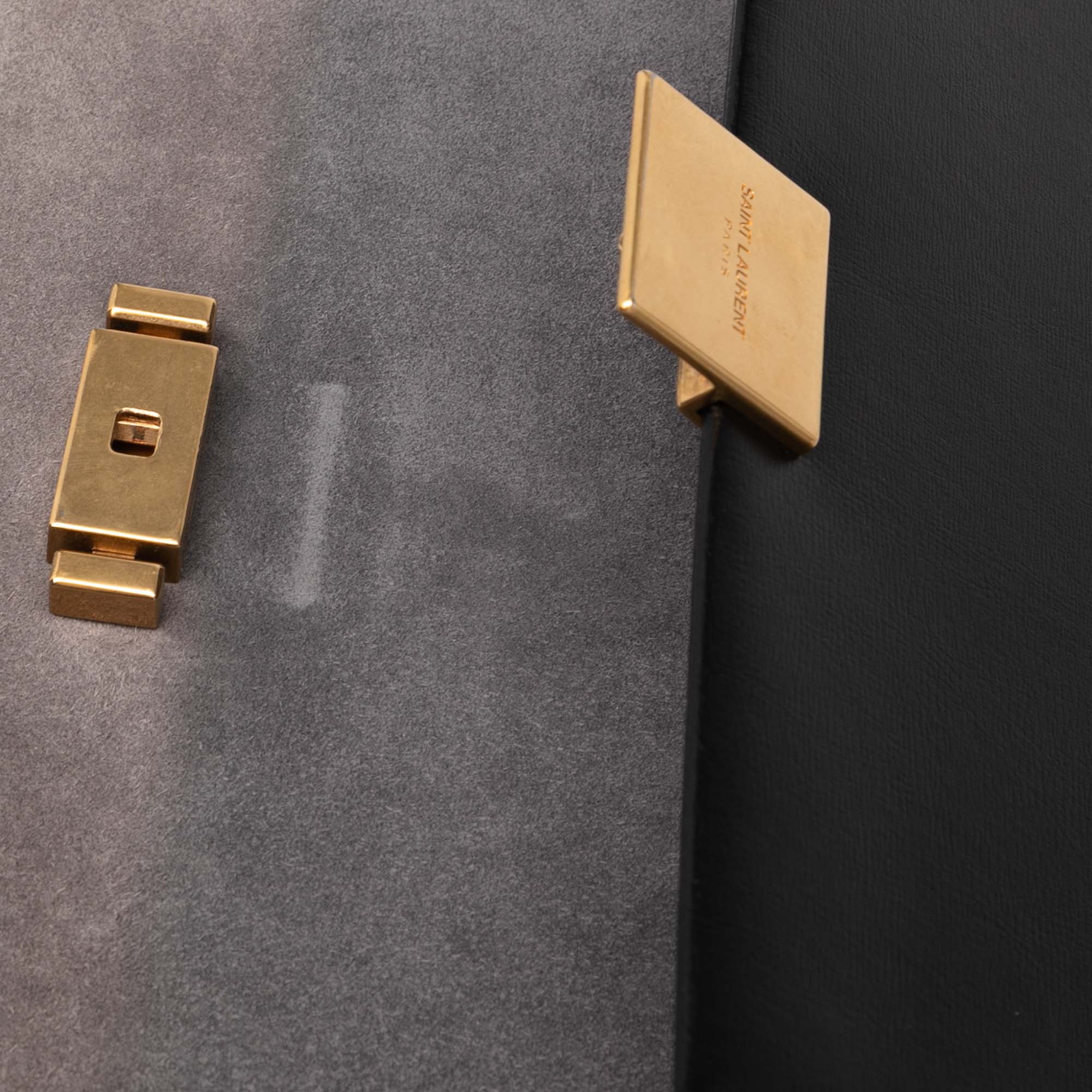 Medium Calfskin and Suede Bellechasse Bag