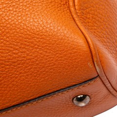 Medium Calfskin Bamboo Shopper Satchel