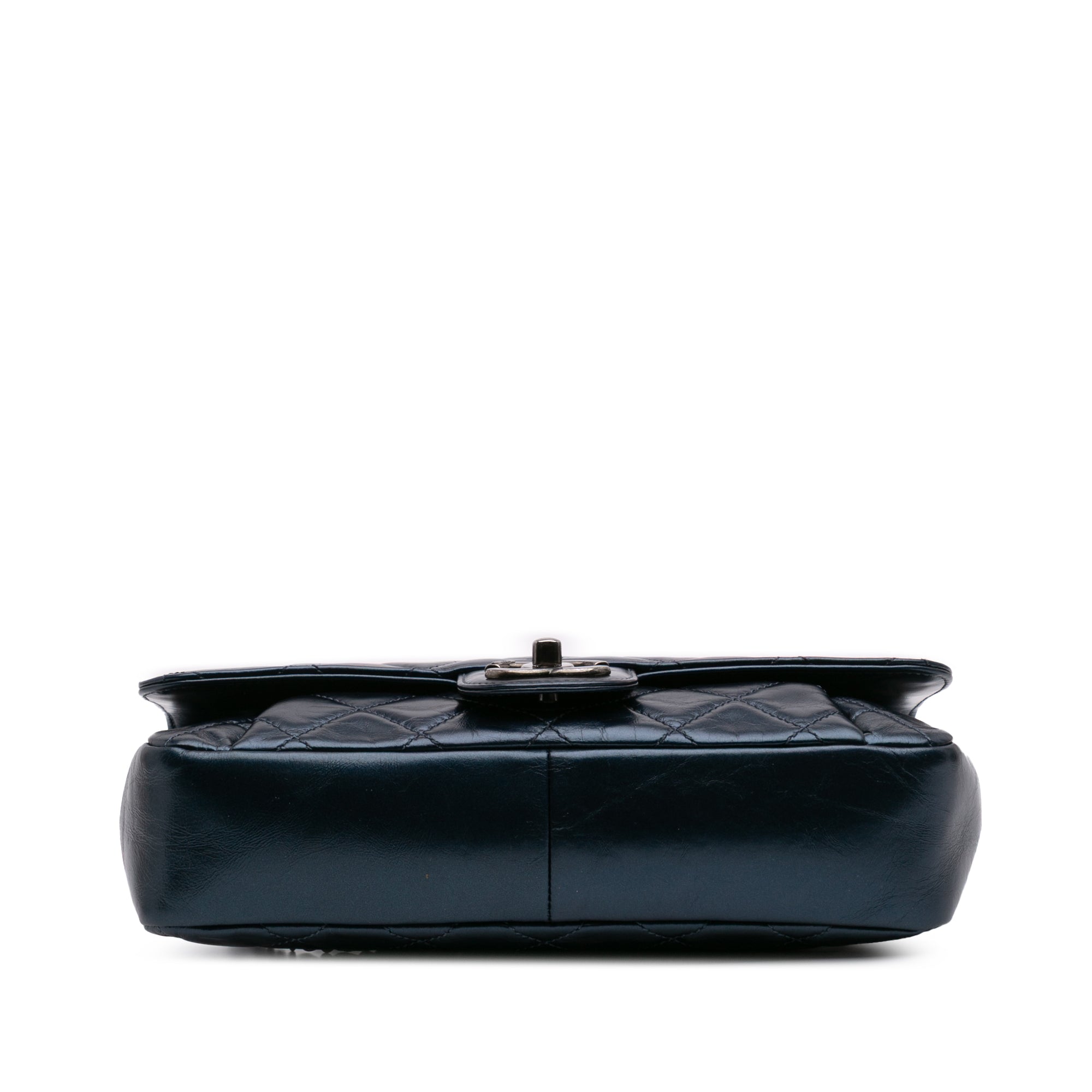 Quilted Glazed Calfskin Coco Pleats Flap