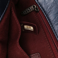 Quilted Glazed Calfskin Coco Pleats Flap