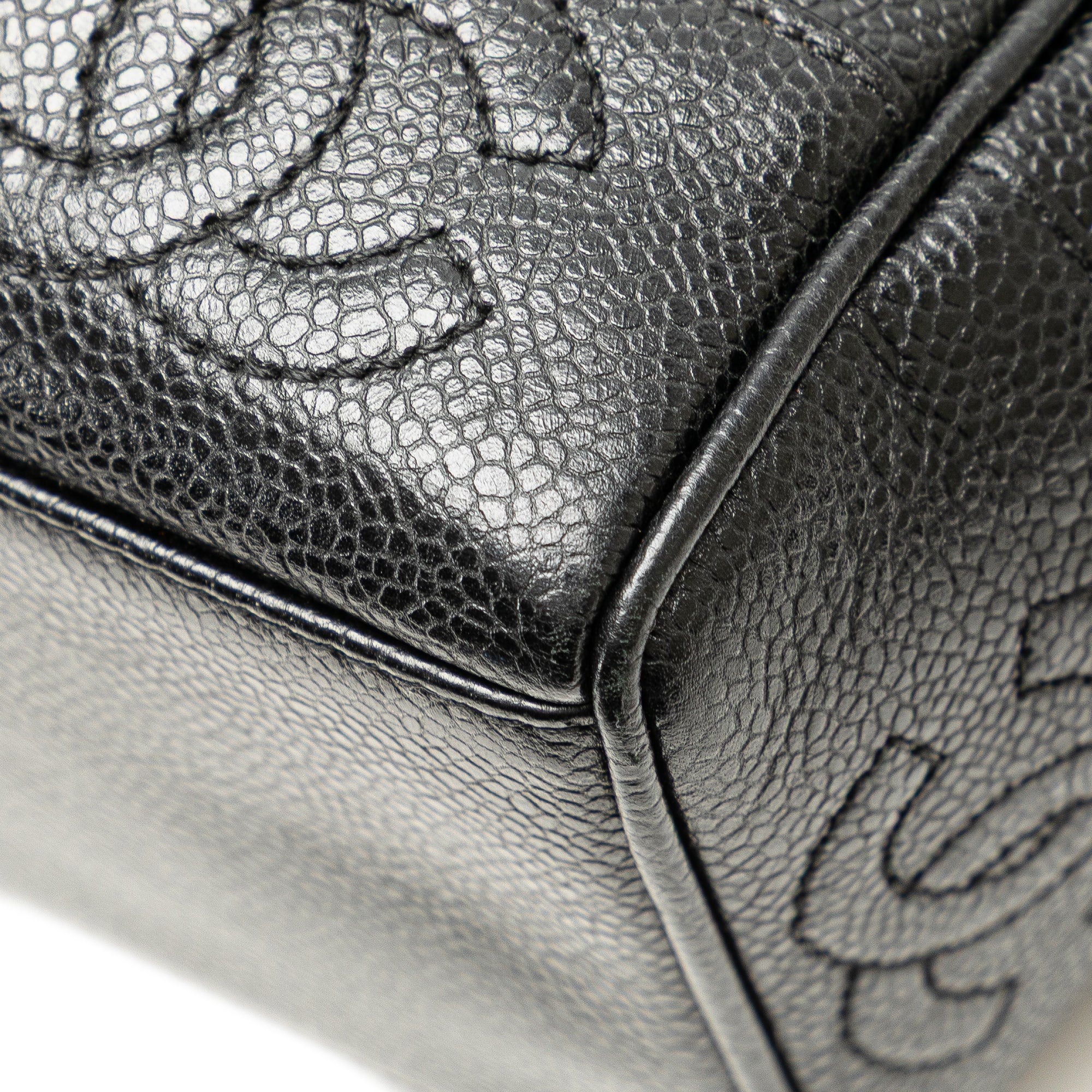 Triple CC Caviar Tote