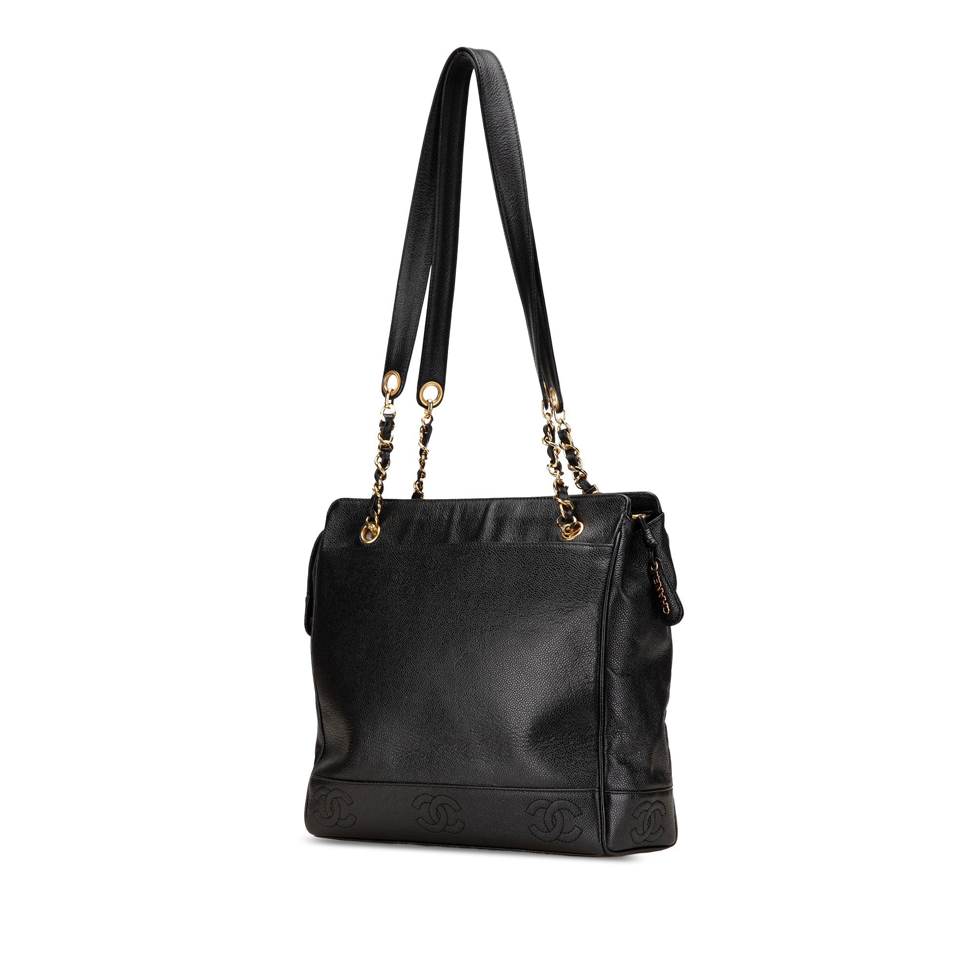 Triple CC Caviar Tote