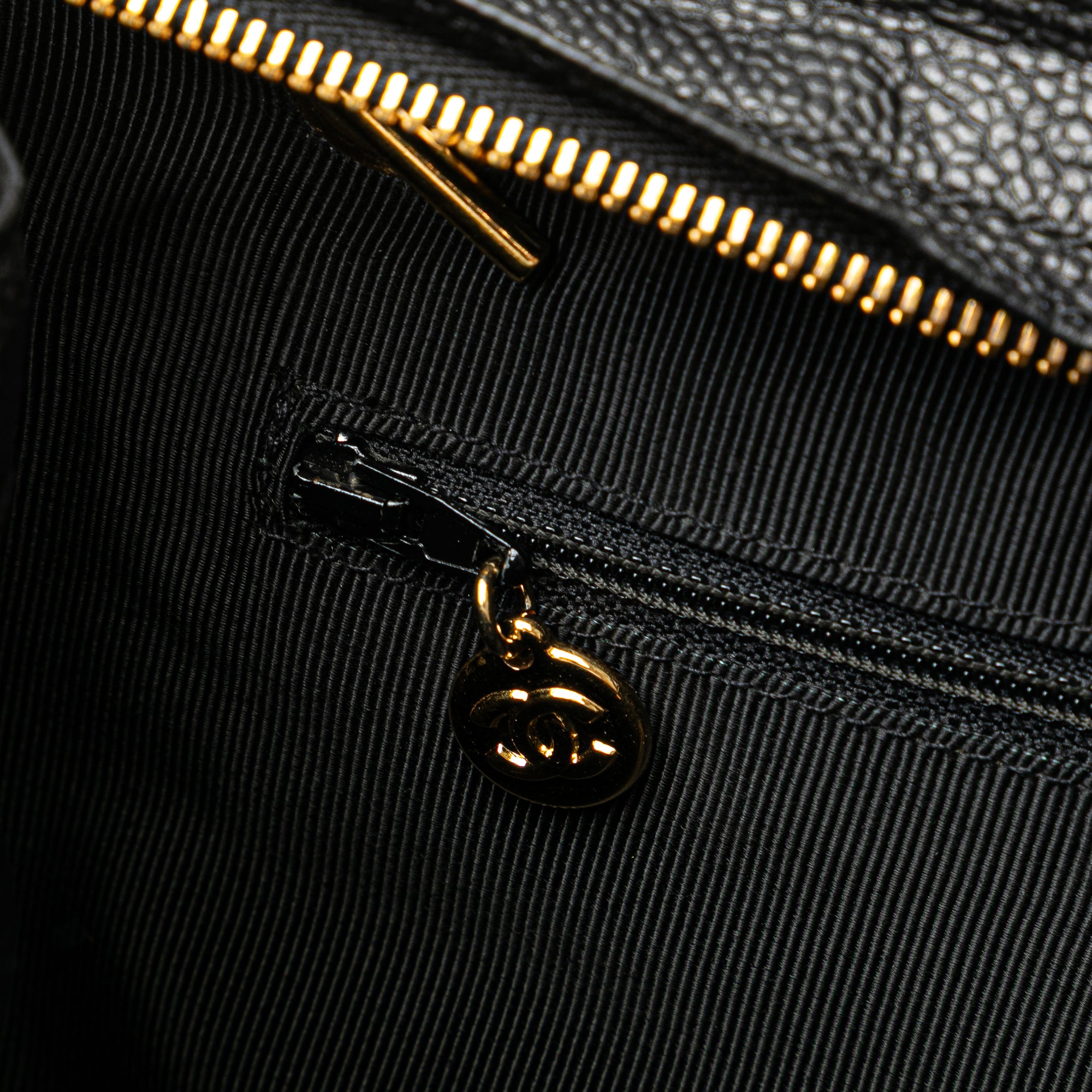 Triple CC Caviar Tote