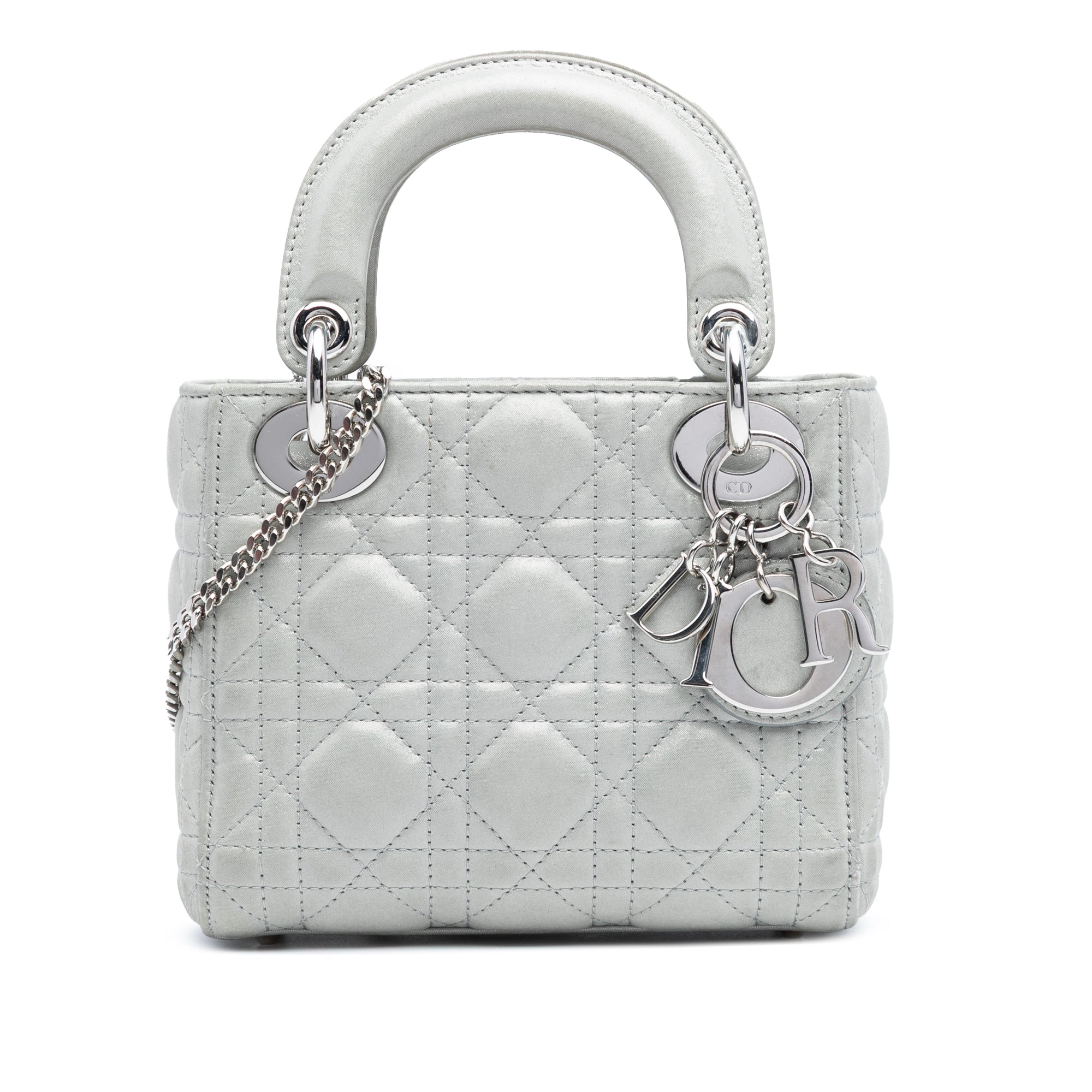 Mini Iridescent Lambskin Cannage Lady Dior