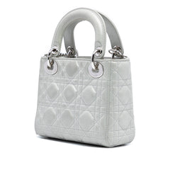 Mini Iridescent Lambskin Cannage Lady Dior
