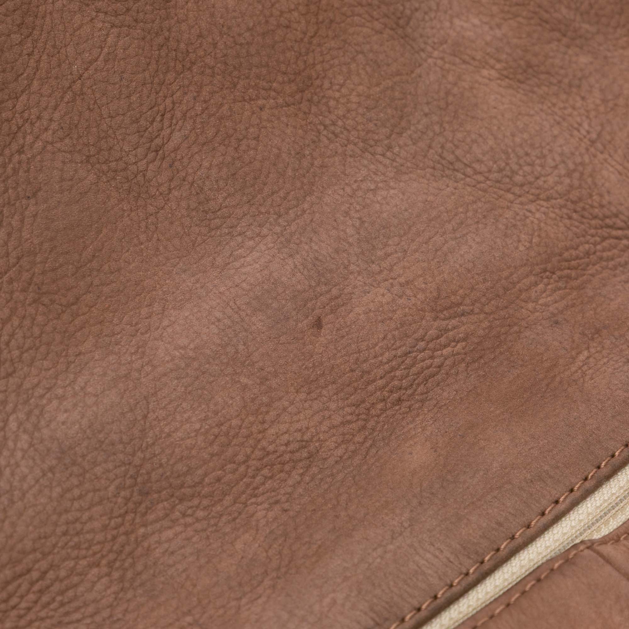 Large Quilted Nubuck Natural Beauty Split Pocket Flap