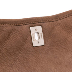 Large Quilted Nubuck Natural Beauty Split Pocket Flap