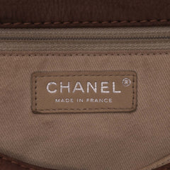 Large Quilted Nubuck Natural Beauty Split Pocket Flap