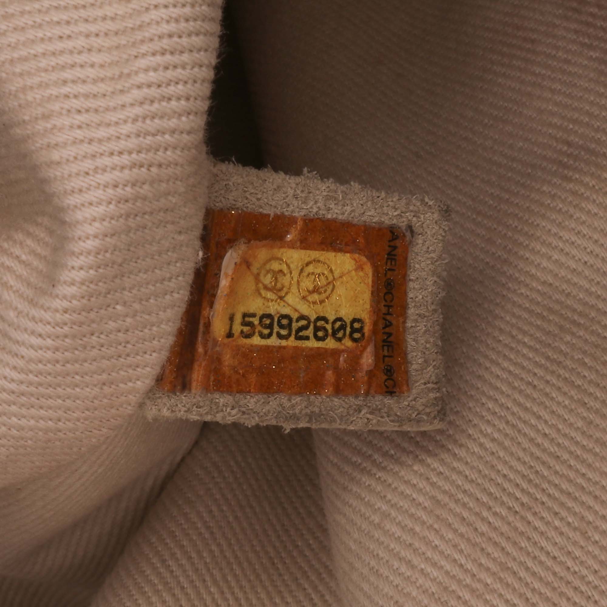 Large Quilted Nubuck Natural Beauty Split Pocket Flap