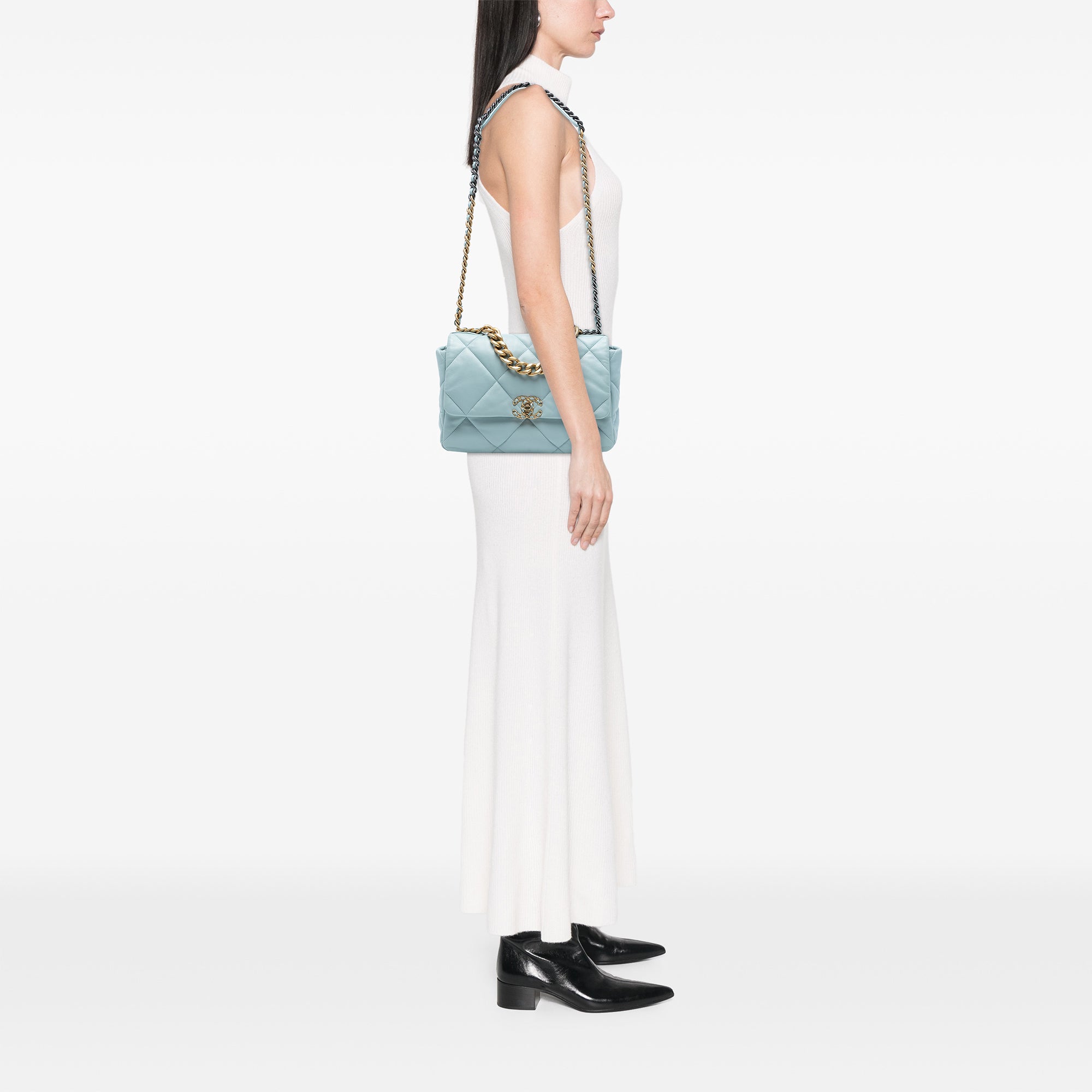 Large Lambskin 19 Flap