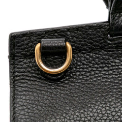 Small GG Marmont Grained Calfskin Top Handle Satchel
