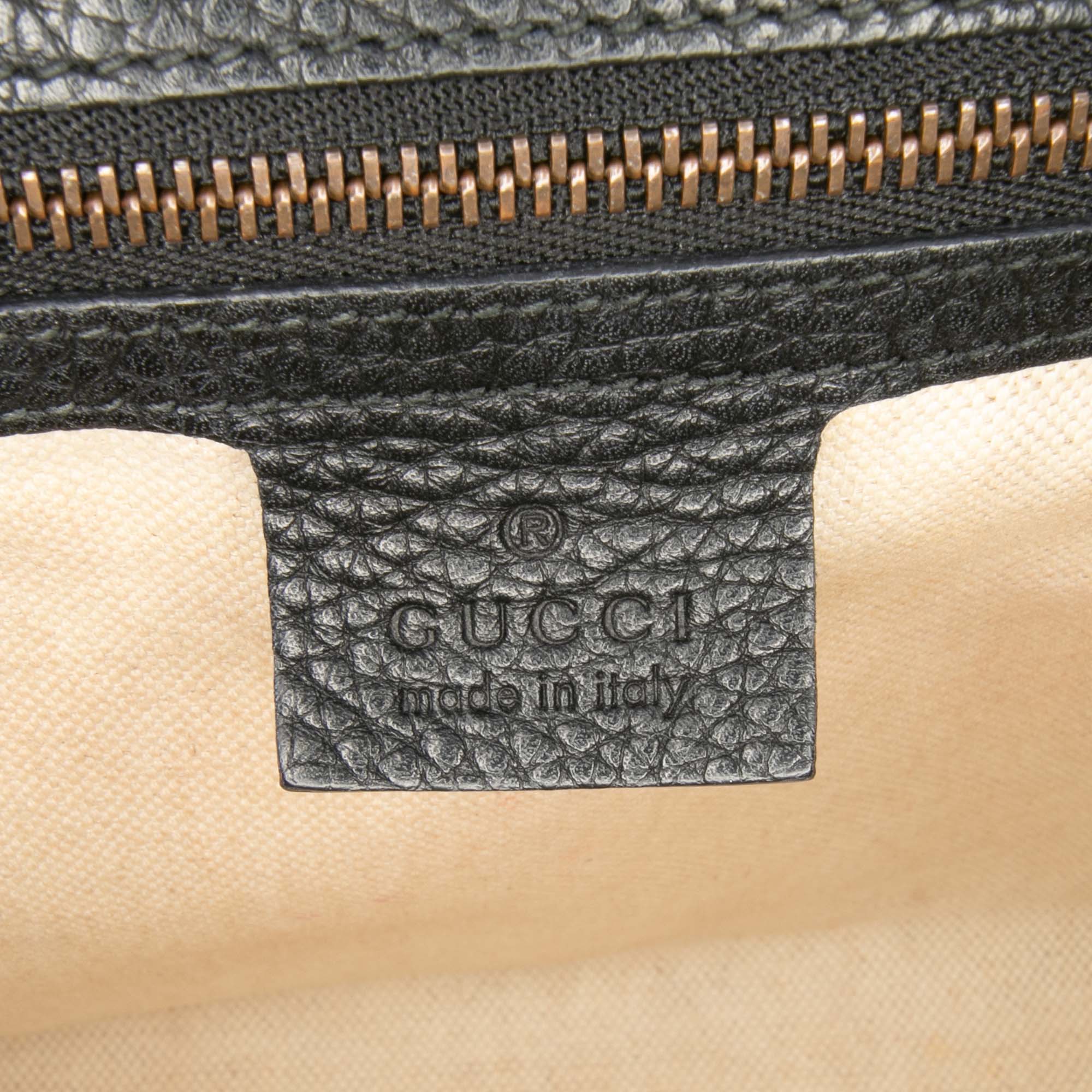 Small GG Marmont Grained Calfskin Top Handle Satchel