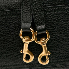 Small GG Marmont Grained Calfskin Top Handle Satchel