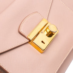 Saffiano Lux Galleria Double Zip Front Pocket Satchel